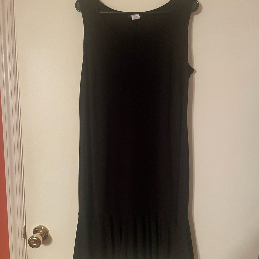 MSK Black Sleeveless Midi Dress